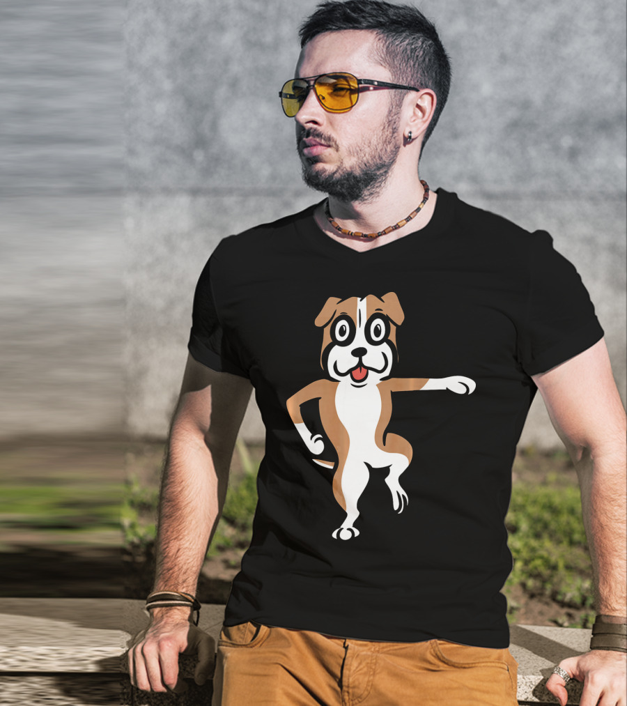 Boxer Dog Funny Dance Move Best Mates T-Shirt