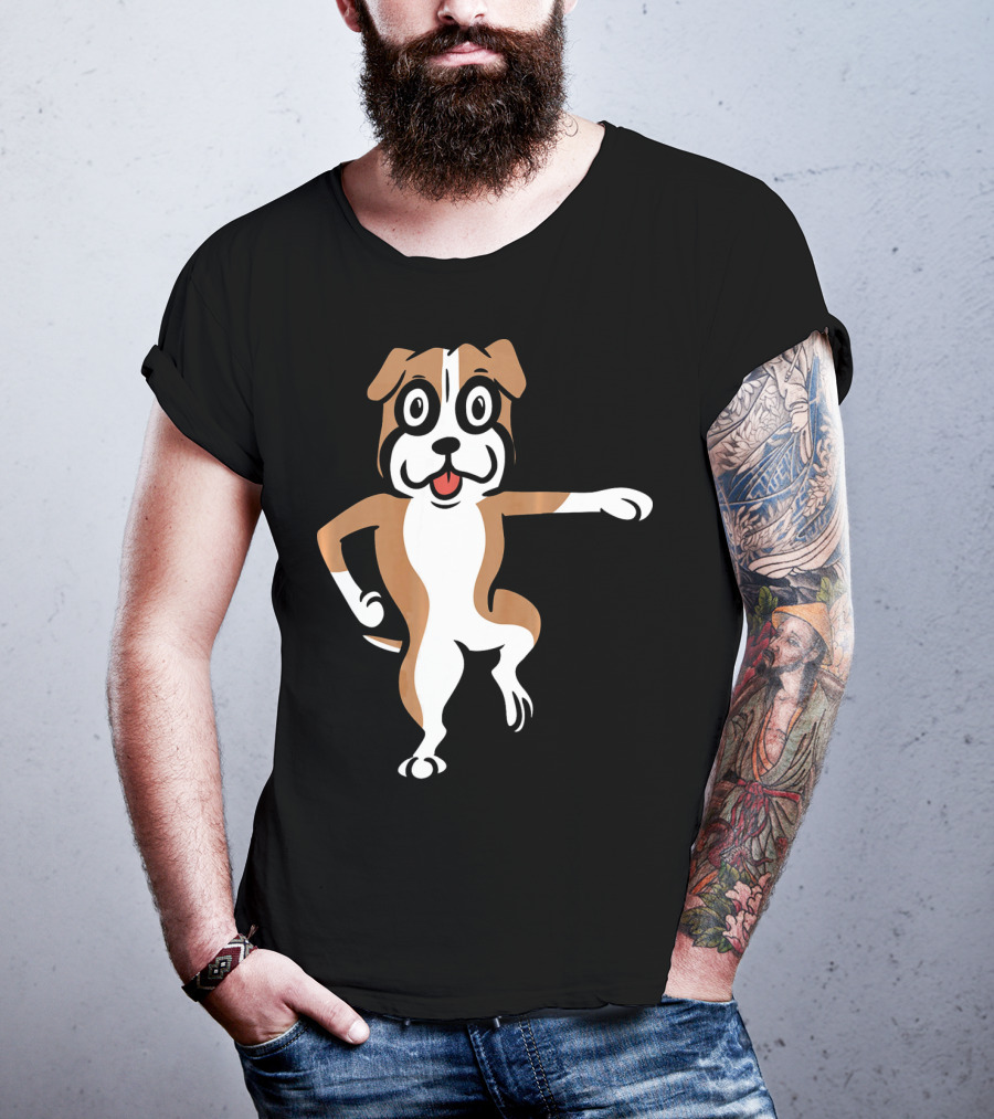 Boxer Dog Funny Dance Move Best Mates T-Shirt