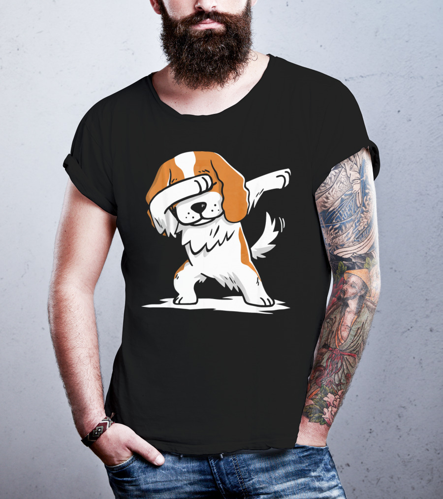Cavalier King Charles Spaniel Dabbing Dance Pose T-Shirt