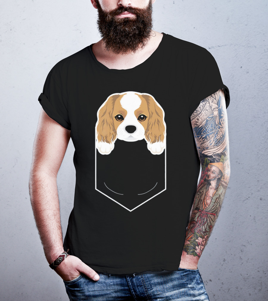 Cavalier King Charles Spaniel In My Pocket Cute Dog T-Shirt
