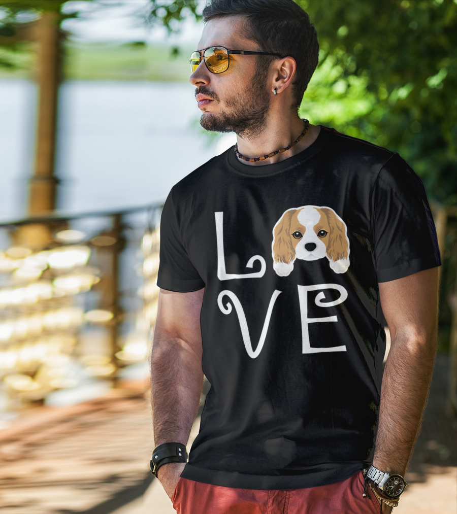 Cavalier King Charles Spaniel Love Puppy Dog Owner T-Shirt