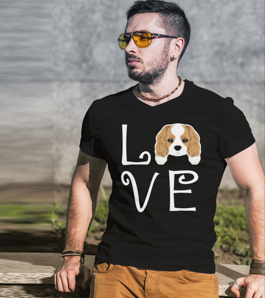 Cavalier King Charles Spaniel Love Puppy Dog Owner T-Shirt