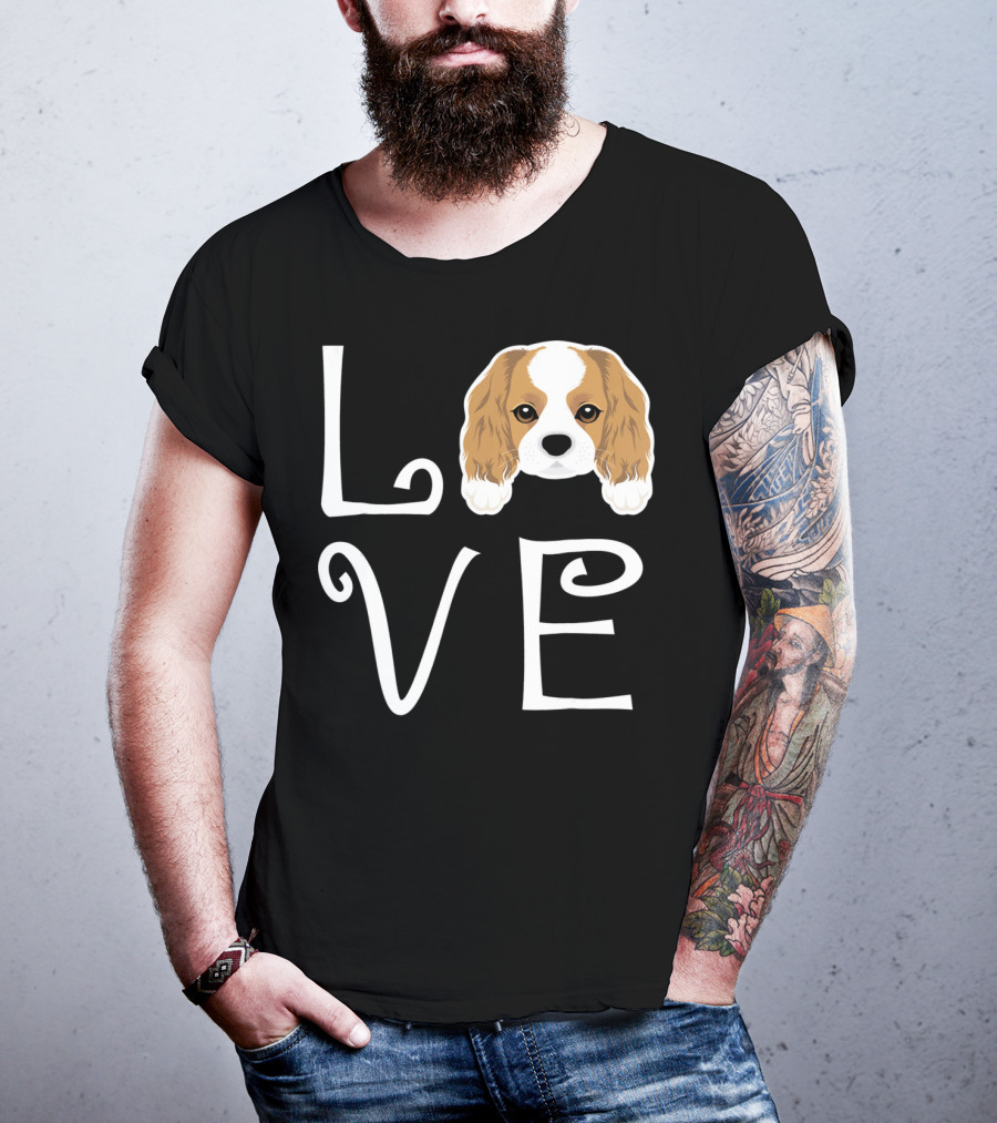 Cavalier King Charles Spaniel Love Puppy Dog Owner T-Shirt