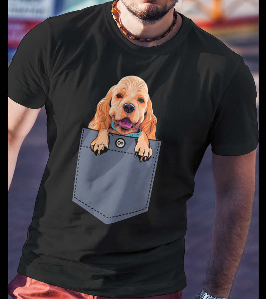 Cocker Spaniel Dog In Your Pocket Cute Canine Companion T-Shirt