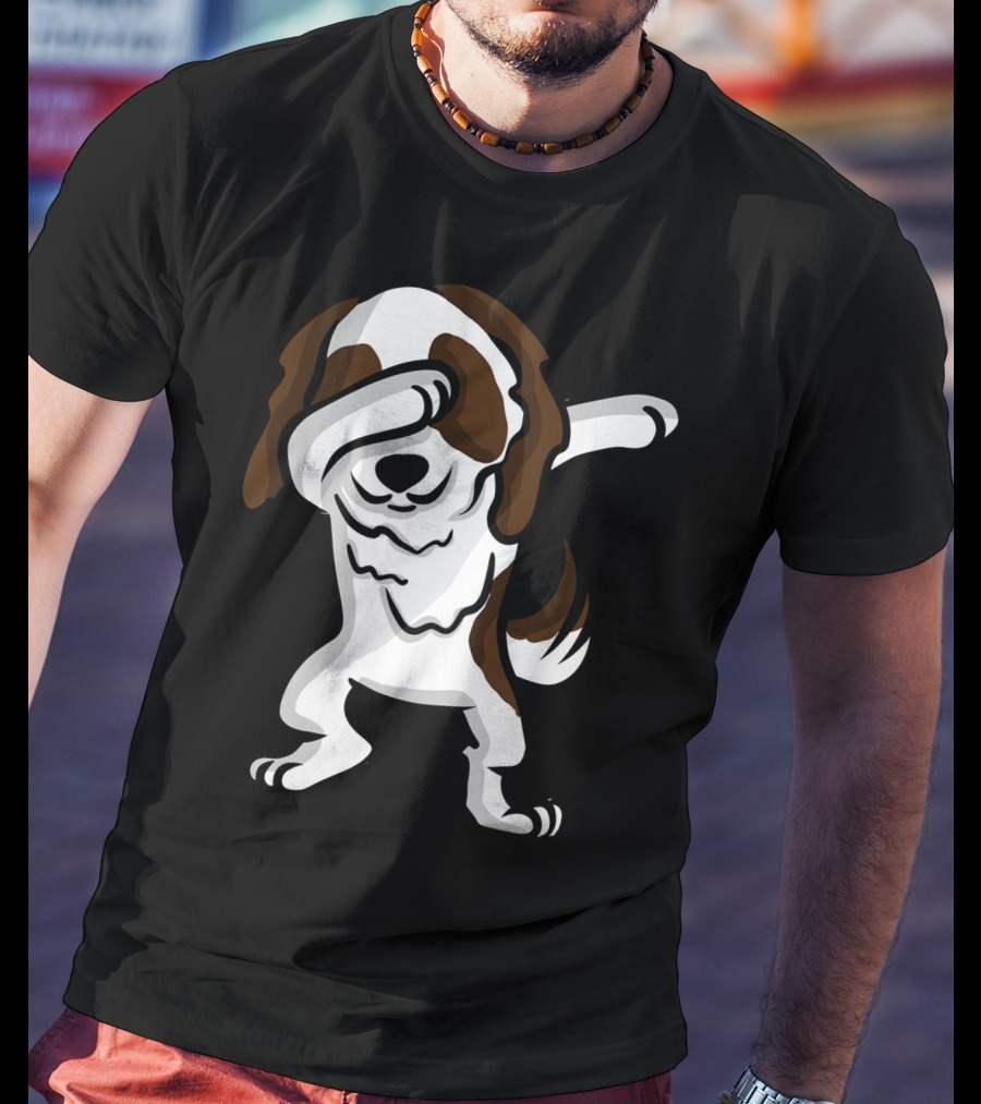Dabbing Shih Tzu Dog Dab Pose Cartoon T-Shirt