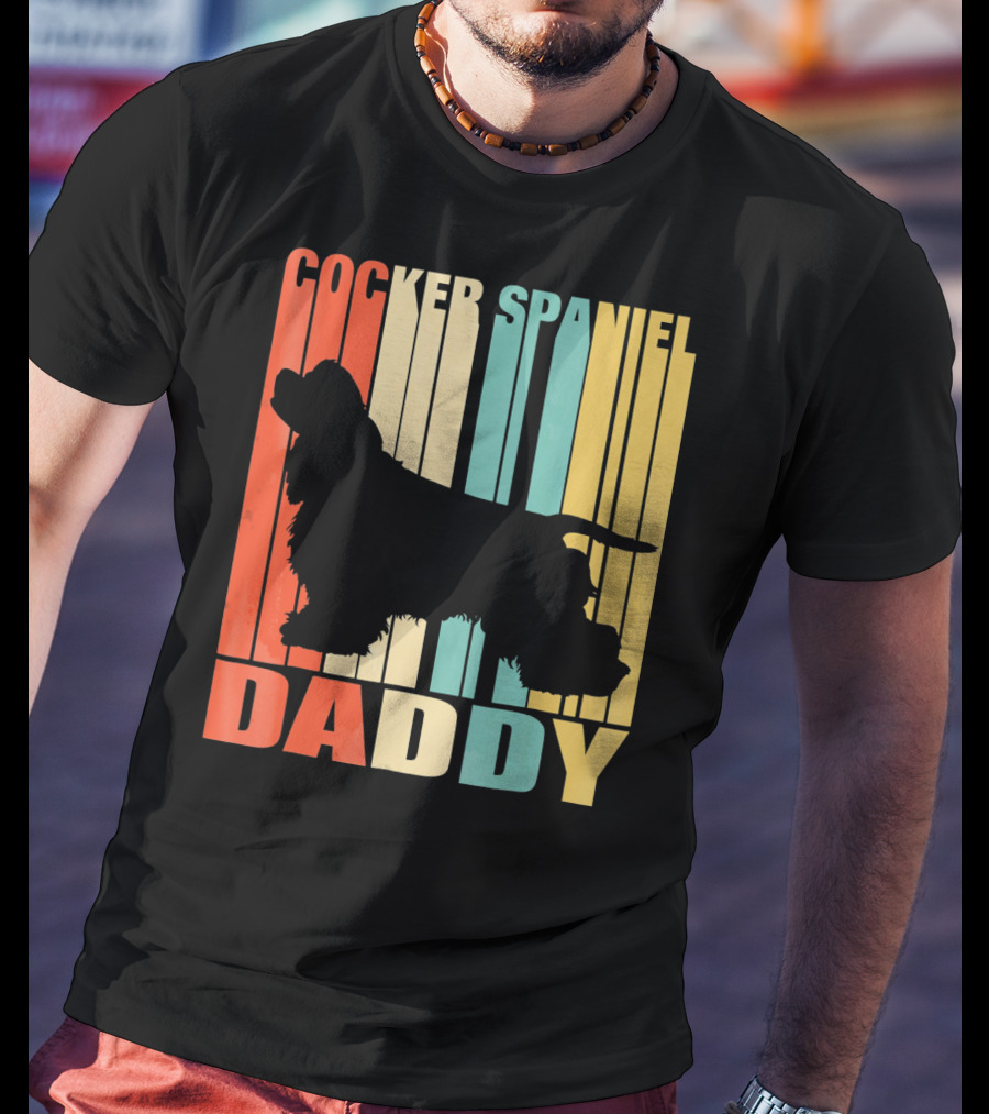 Cocker Spaniel Daddy Vintage T-Shirt