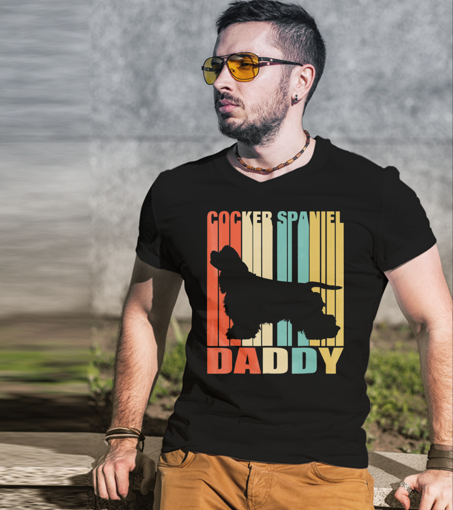 Cocker Spaniel Daddy Vintage T-Shirt