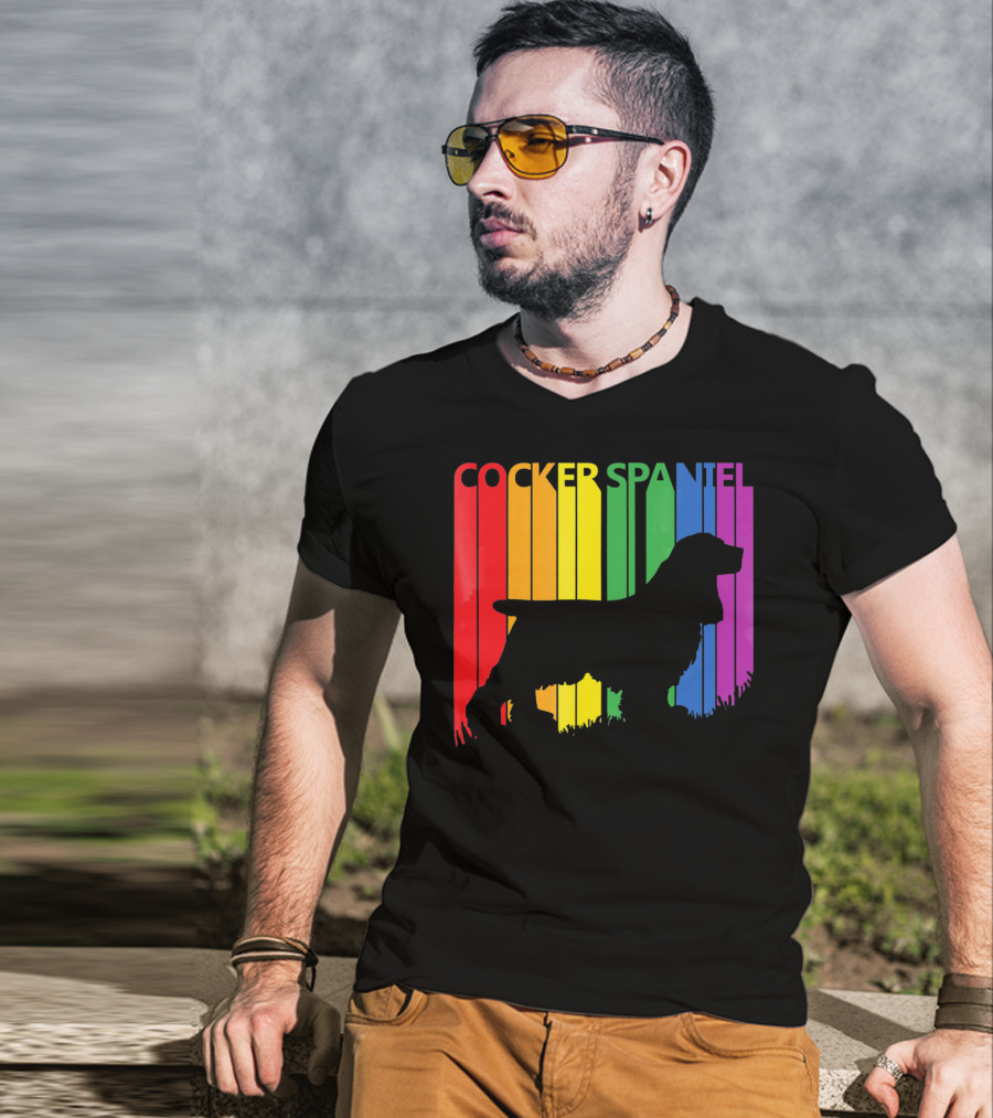 Cocker Spaniel Rainbow T-Shirt
