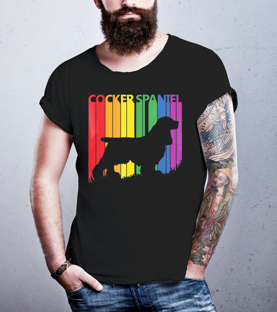 Cocker Spaniel Rainbow T-Shirt