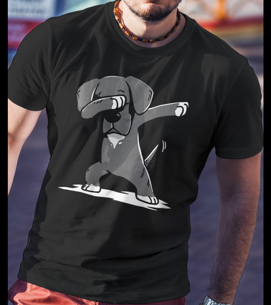 Great Dane Dog Dabbing Cute Funny Dab Dance T-Shirt