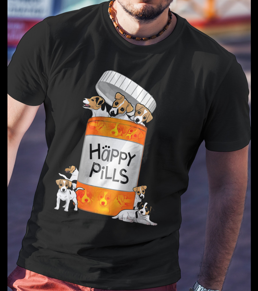 Happy Pills Jack Russell Terrier T-Shirt