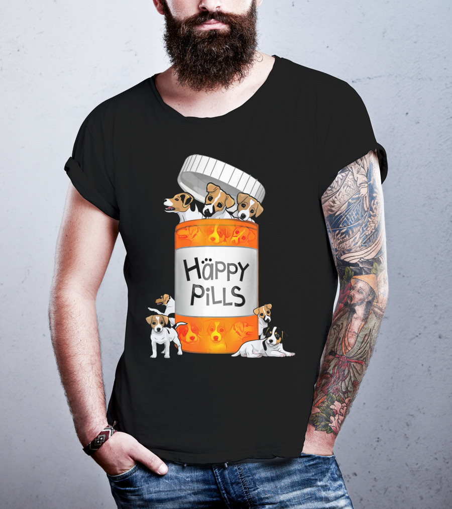 Happy Pills Jack Russell Terrier T-Shirt