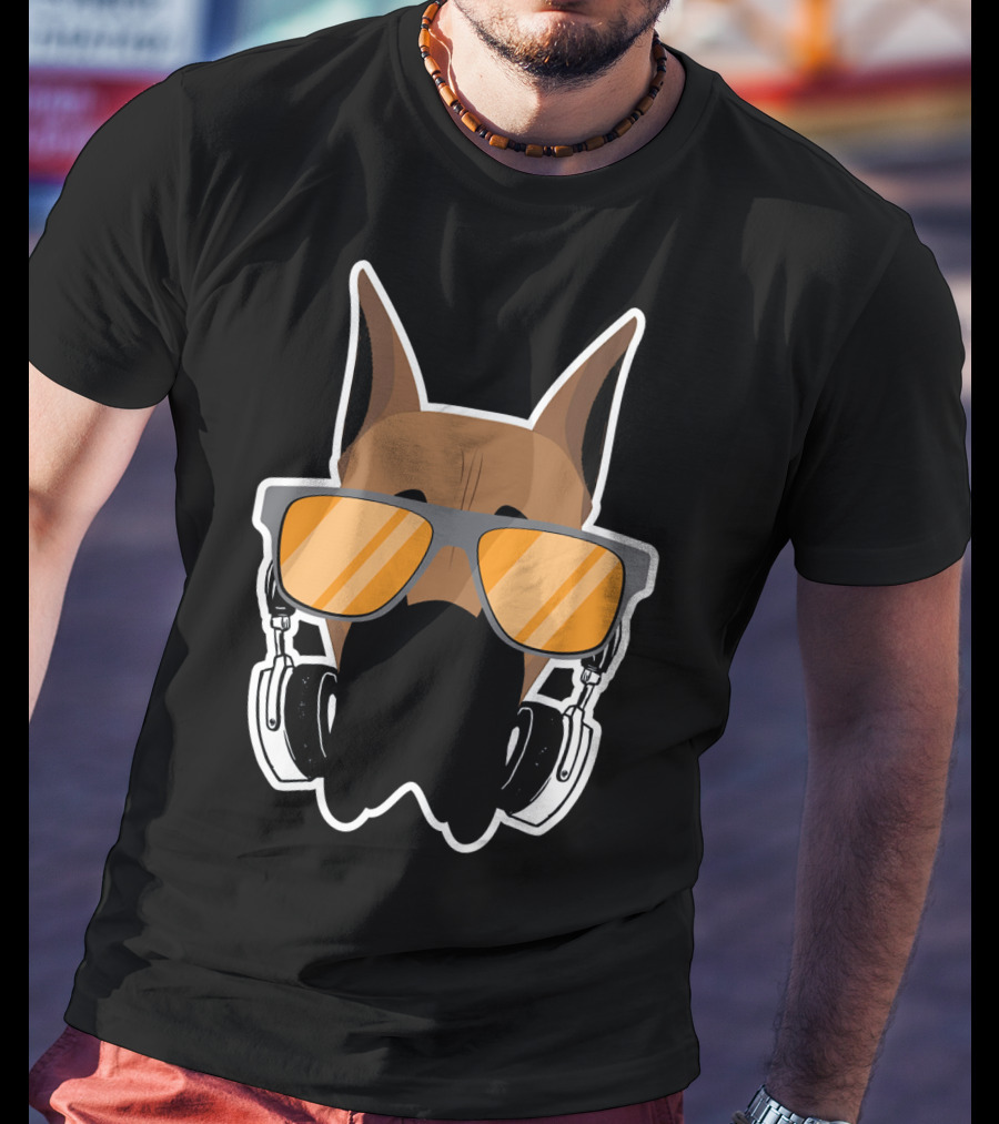 DJ Great Dane With Headphones And Sunglasses T-Shirt