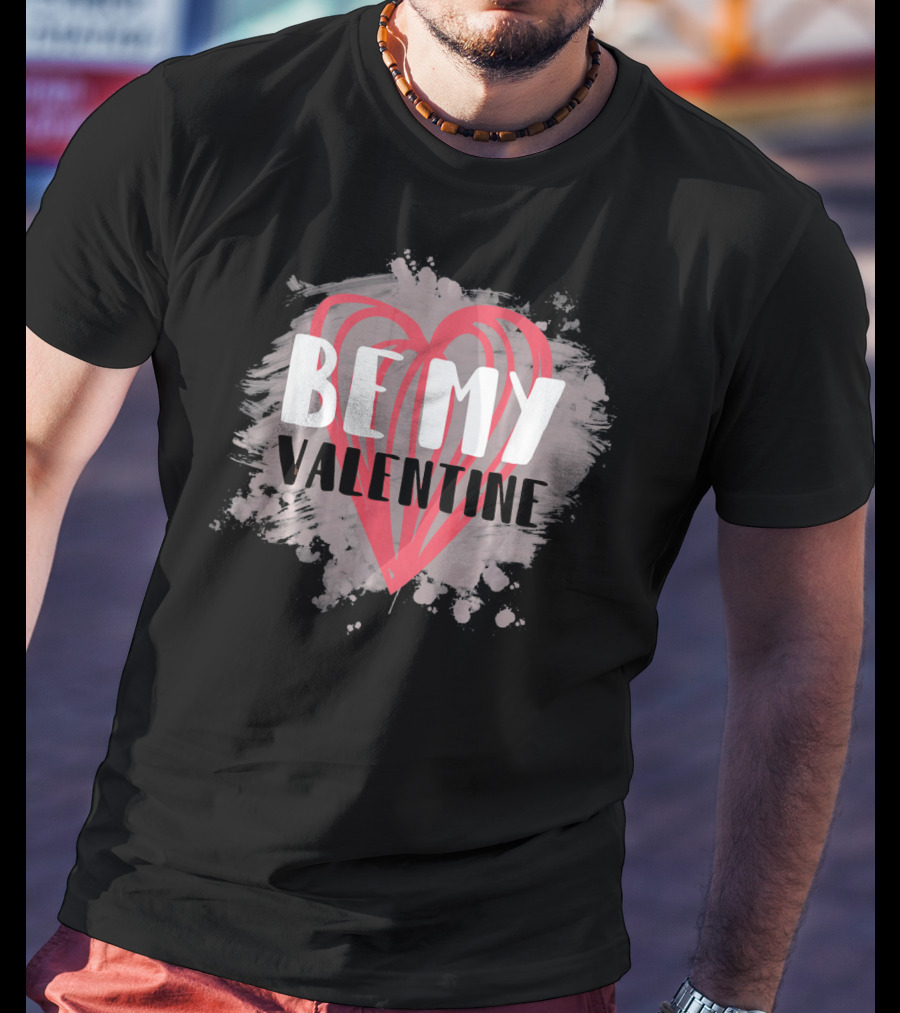 Be My Valentine Matching Family Group Heart T-Shirt