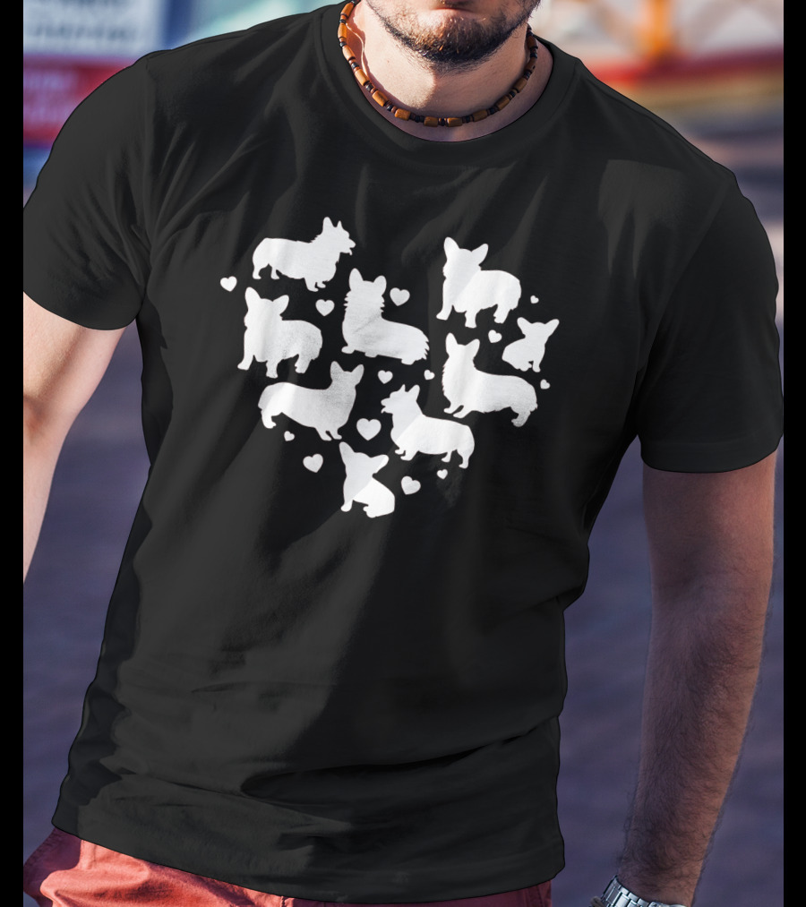 Corgi Valentine's Day Cute Dog Heart T-Shirt
