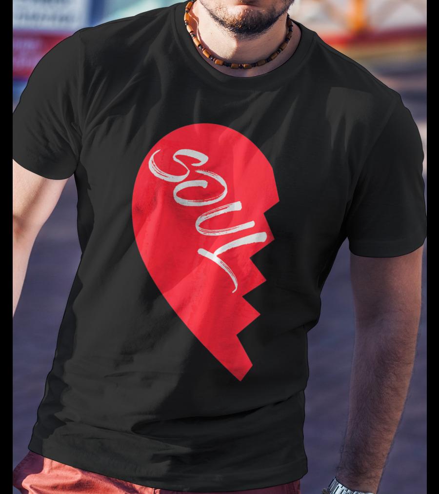 Couple Half Heart Soulmate Valentines Soul T-Shirt
