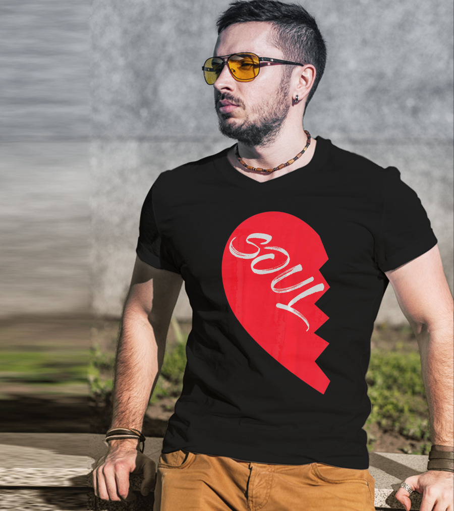 Couple Half Heart Soulmate Valentines Soul T-Shirt
