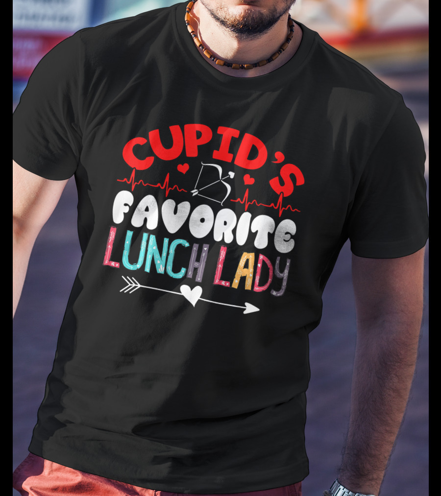 Cupid's Favorite Lunch Lady Valentine T-Shirt