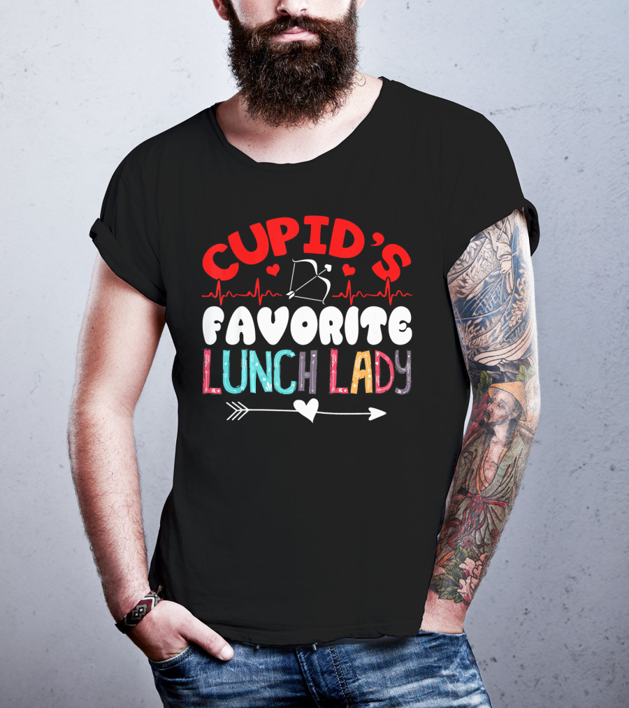Cupid's Favorite Lunch Lady Valentine T-Shirt