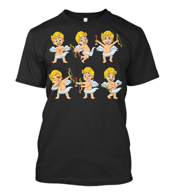 Dancing Cupids Valentine Dance Challenge With Arrows And Bows T-Shirt