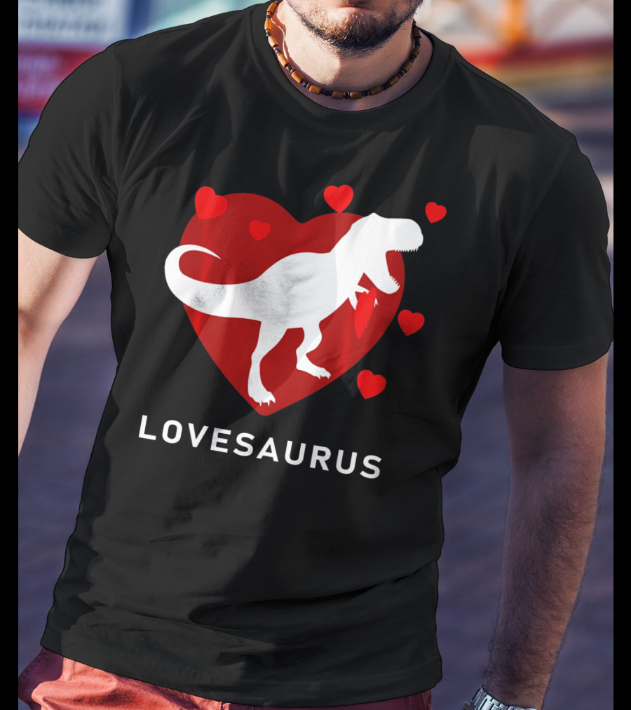 Dinosaur TRex Lovesaurus Kids T-Shirt