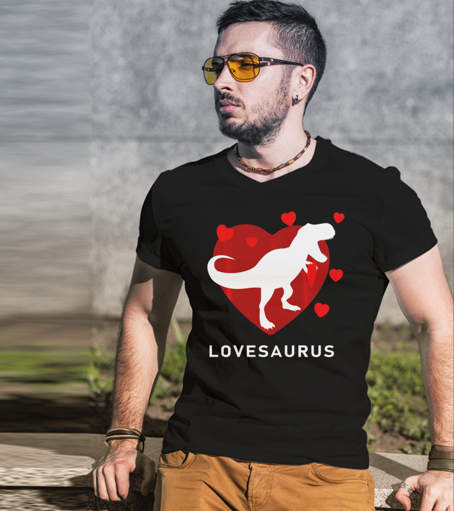 Dinosaur TRex Lovesaurus Kids T-Shirt