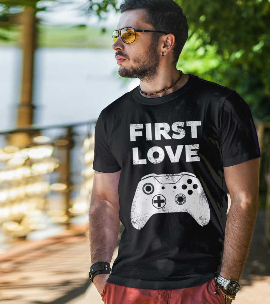 First Love Game Controller Video Gamer Valen T-Shirt