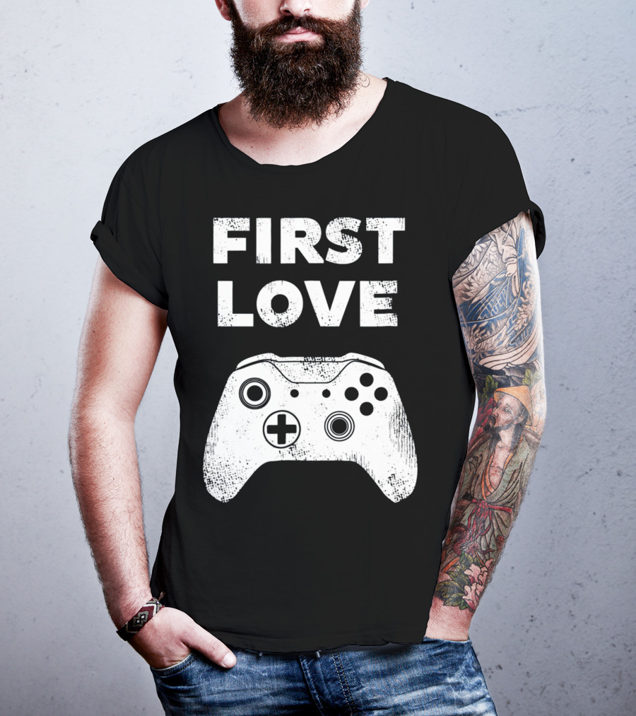First Love Game Controller Video Gamer Valen T-Shirt