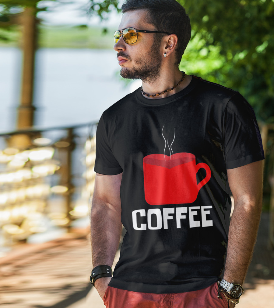 Funny Valentines Coffee Heart Mug Valentine's Day T-Shirt
