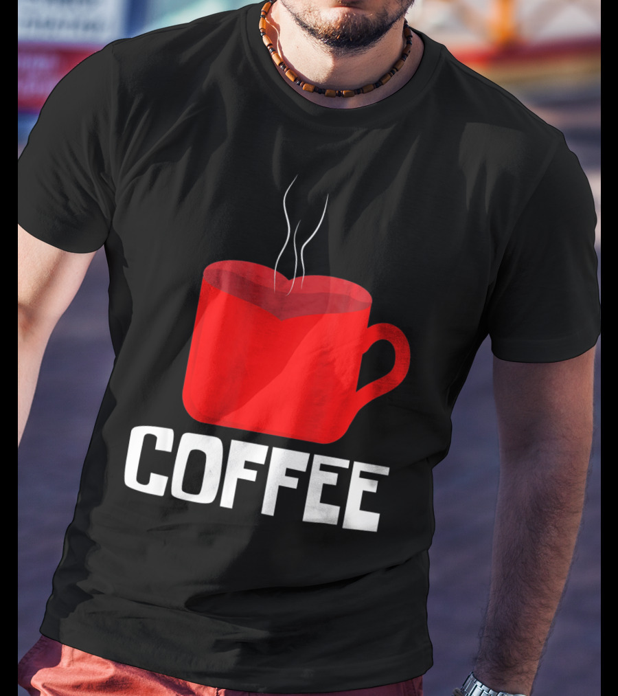 Funny Valentines Coffee Heart Mug Valentine's Day T-Shirt