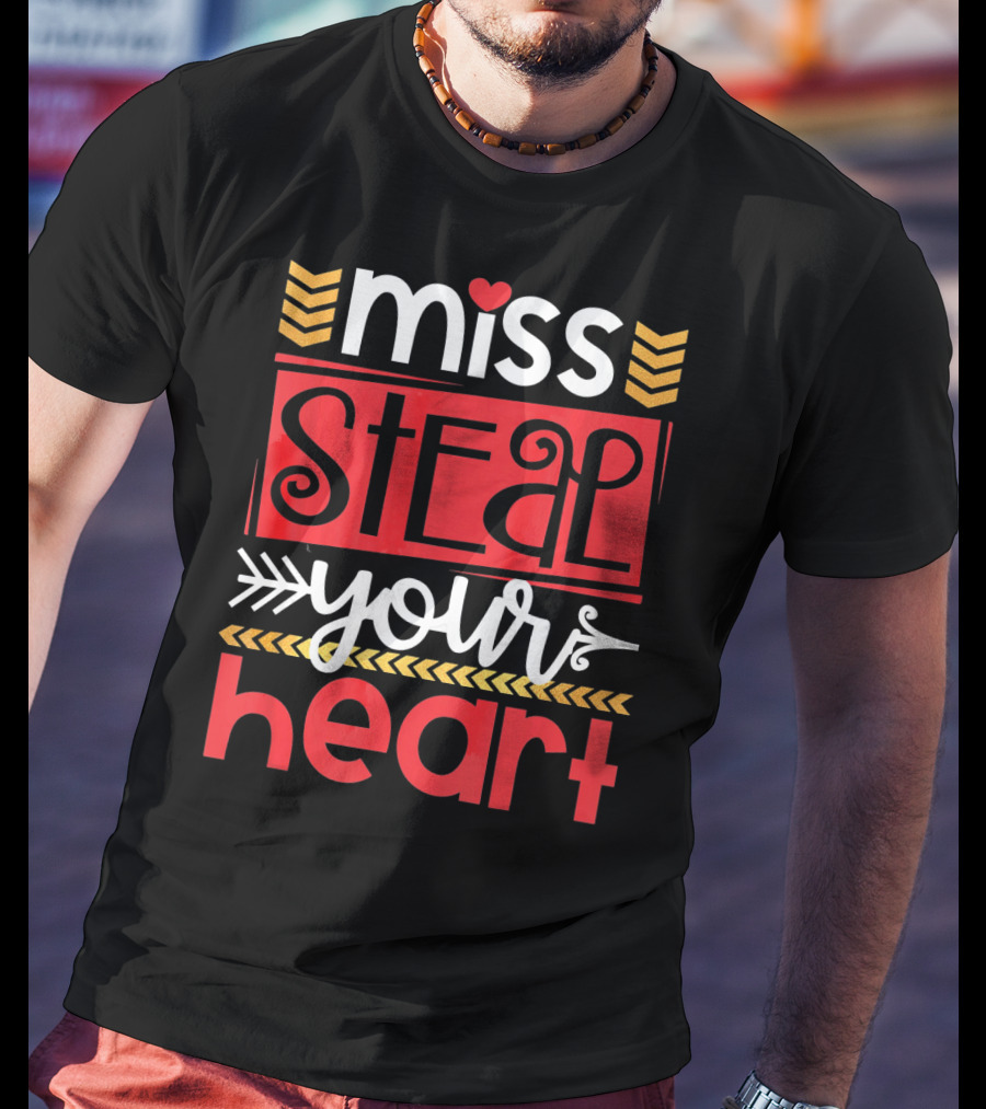 Miss Steal Your Heart Girls Valentines T-Shirt