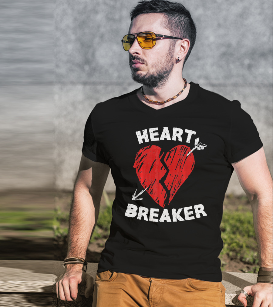 Heartbreaker Valentines Day Idea Heart T-Shirt