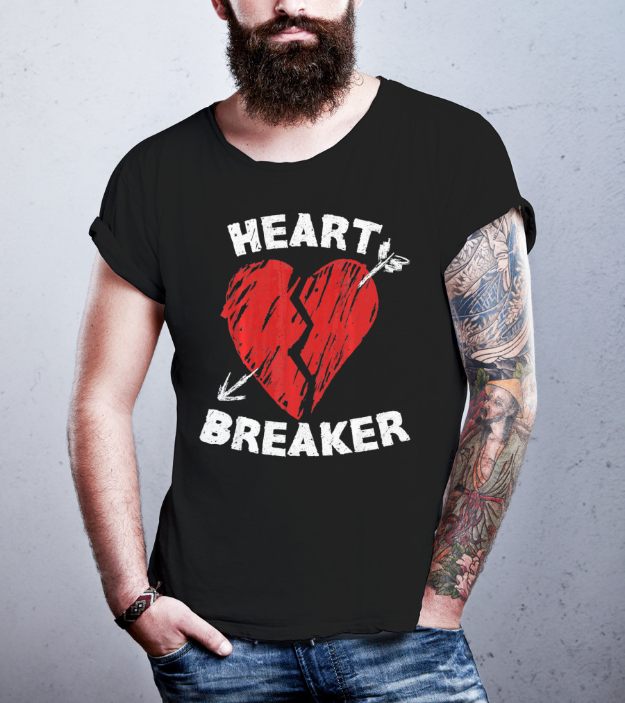 Heartbreaker Valentines Day Idea Heart T-Shirt