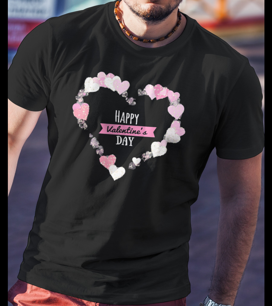 Happy Valentine's Day Heart With Cute Lover T-Shirt