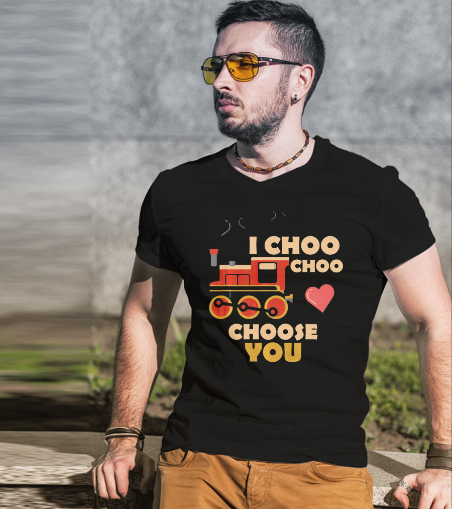 I Choo Choo Choose You Train Valentine Heart T-Shirt