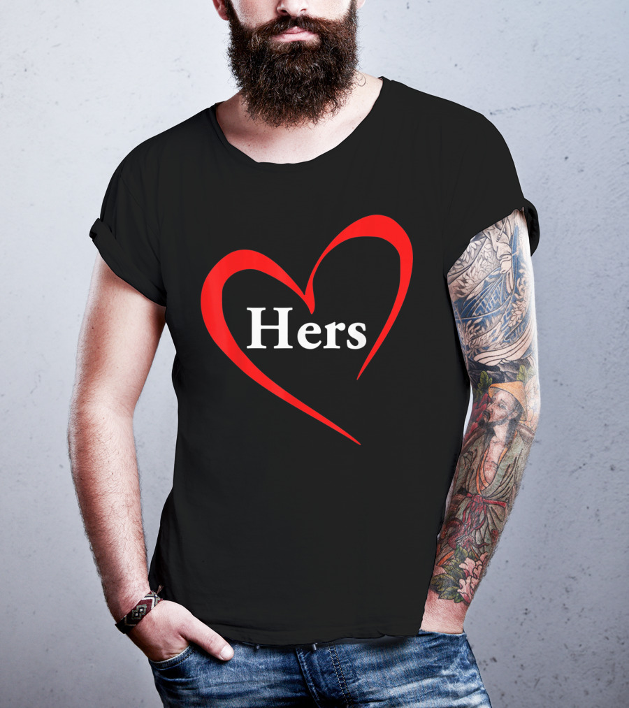 Hers Valentines Day Heart T-Shirt