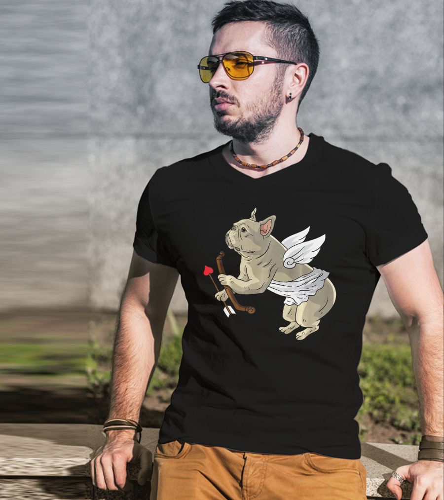 I Love Pugs Cupid Dog Lovers Valentine T-Shirt