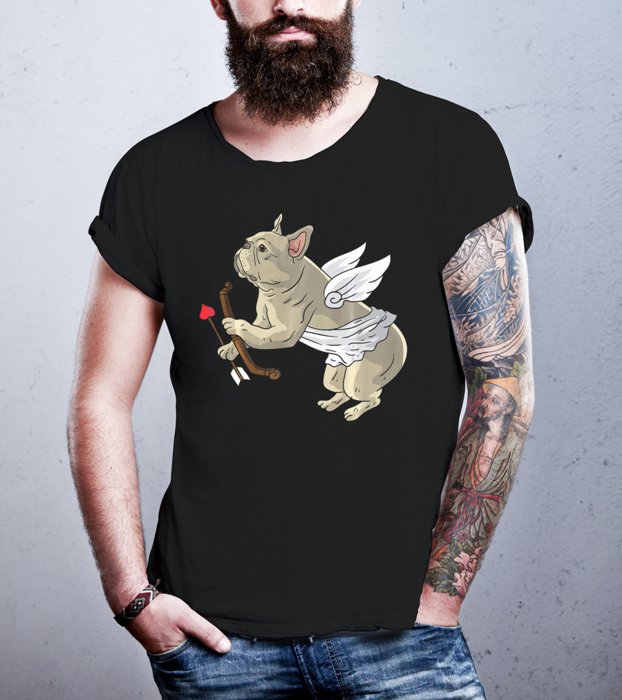 I Love Pugs Cupid Dog Lovers Valentine T-Shirt