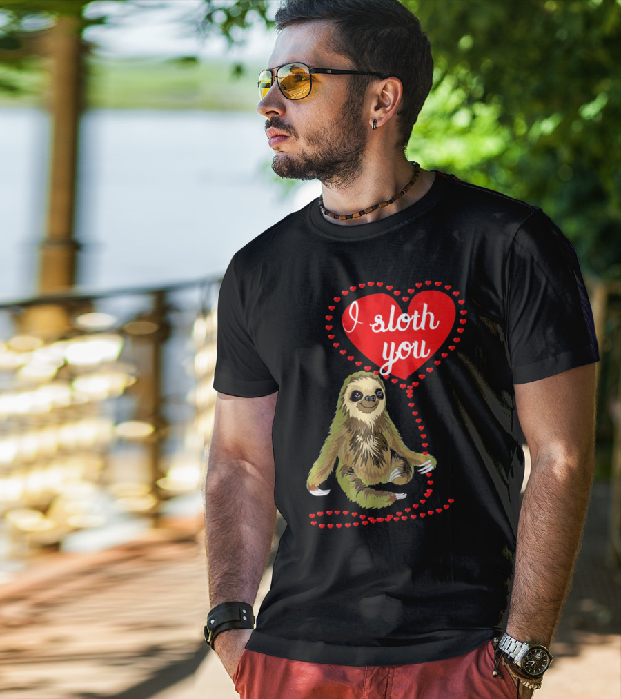 I Sloth You Heart Spirit Animal T-Shirt