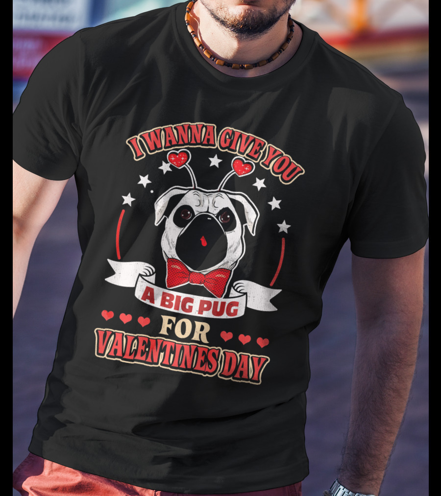 I Wanna Give You A Big Pug For Valentine's Day T-Shirt