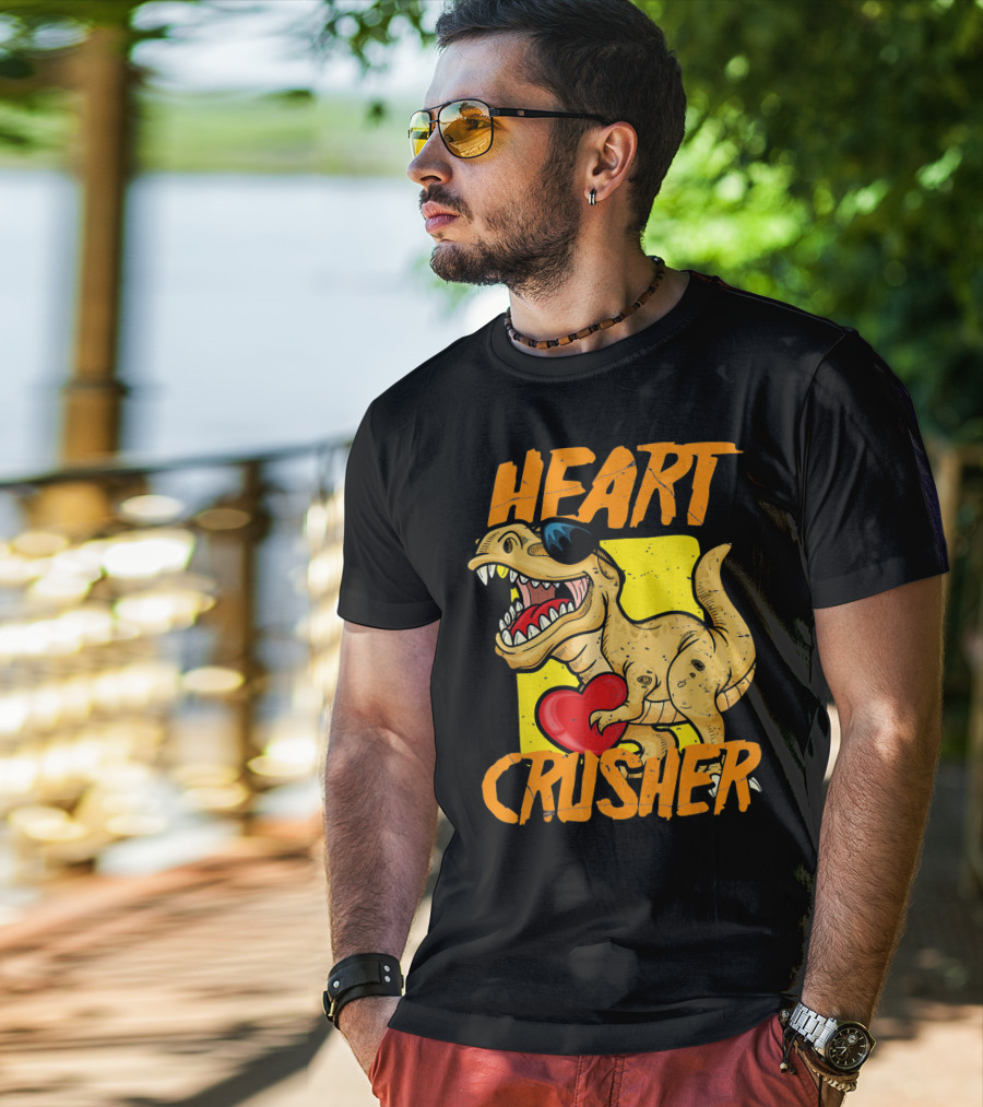 HEART CRUSHER Kids Dinosaur T-Shirt