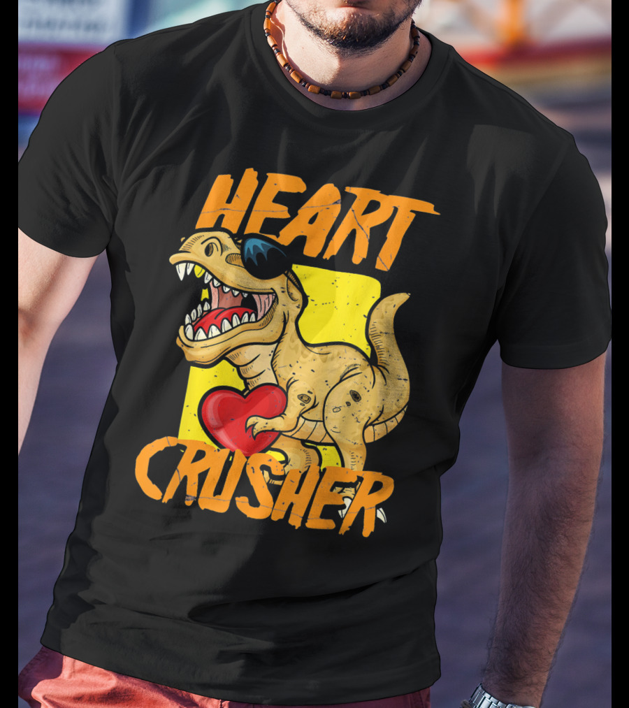 HEART CRUSHER Kids Dinosaur T-Shirt