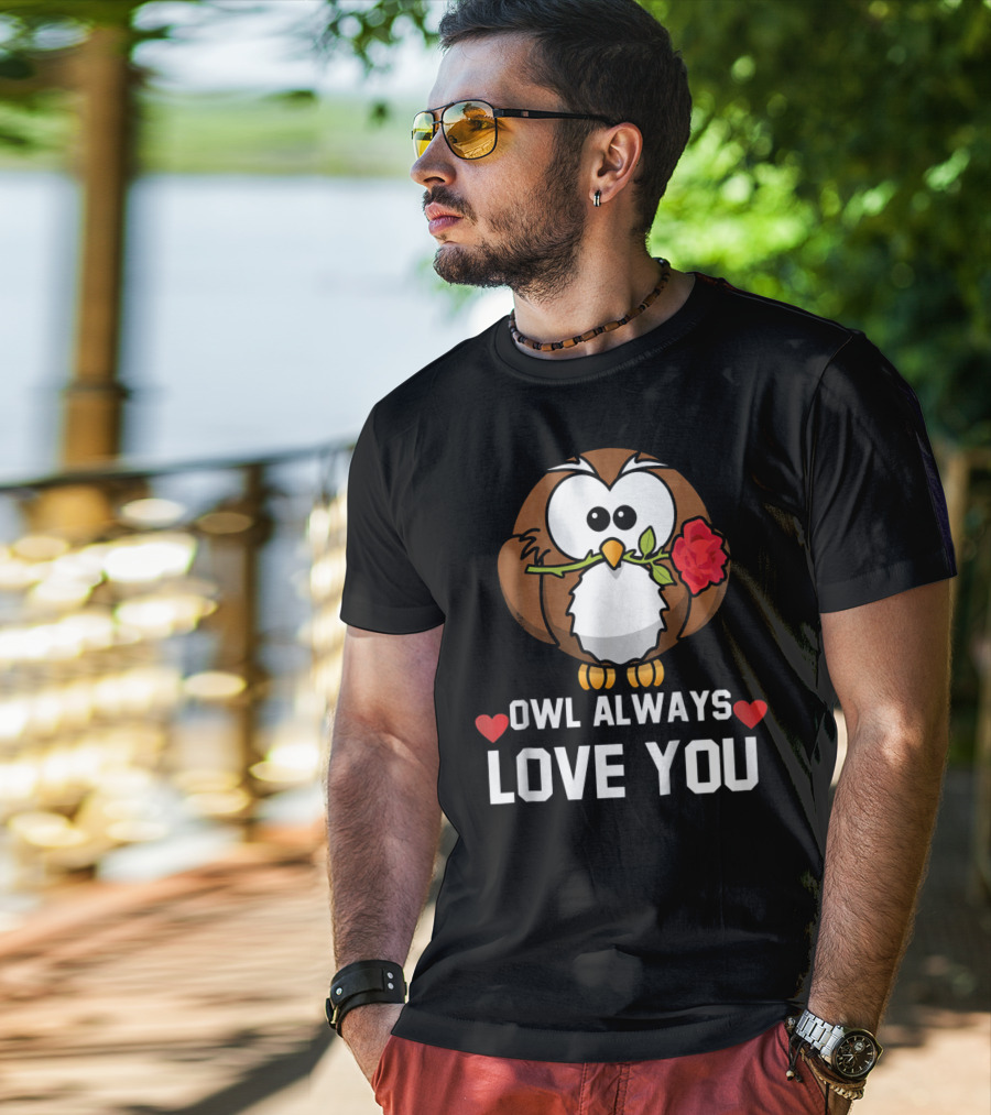 Owl Always Love You Funny Valentine Kids T-Shirt
