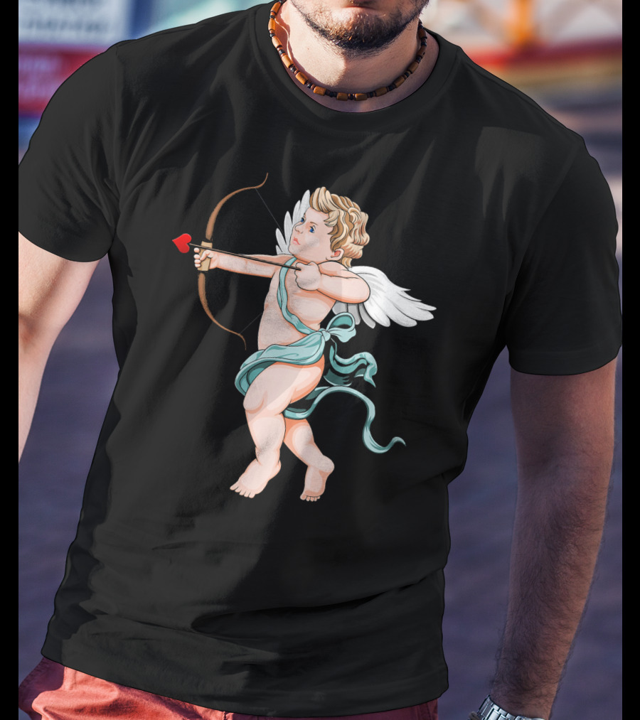 Cupid Archery Valentine’s Day Child Angel Wings T-Shirt
