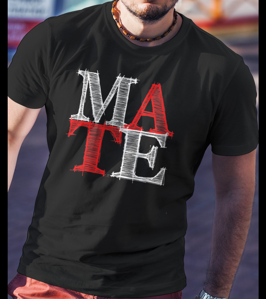 PREMIUM Couples Vale MATE Text T-Shirt