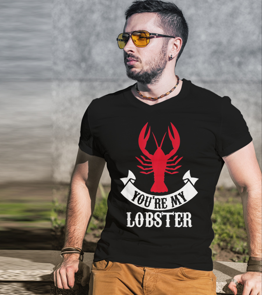 Romantic Valentines You're My Lobster Red Lobster Image T-Shirt