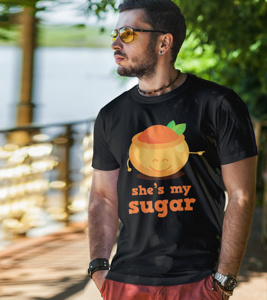 She's My Sugar Funny Matching Couples Valentine's Day T-Shirt
