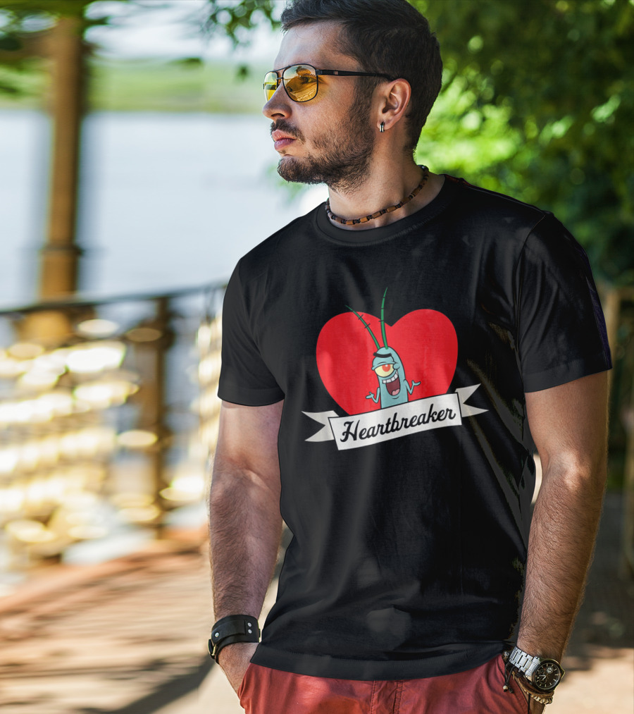 Spongebob Squarepants Plankton Heartbreaker Valentine T-Shirt