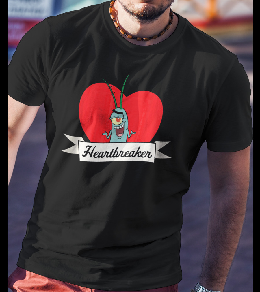 Spongebob Squarepants Plankton Heartbreaker Valentine T-Shirt