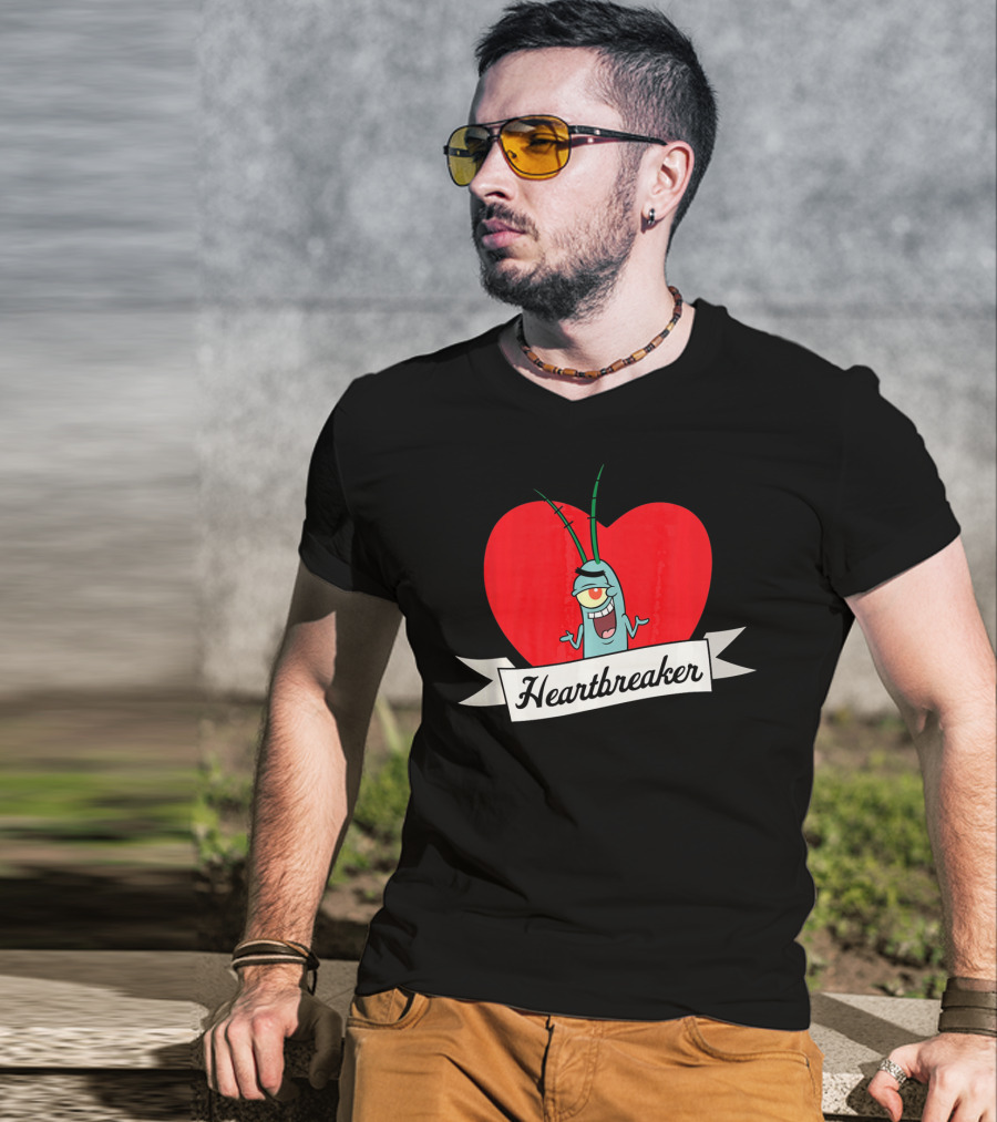 Spongebob Squarepants Plankton Heartbreaker Valentine T-Shirt